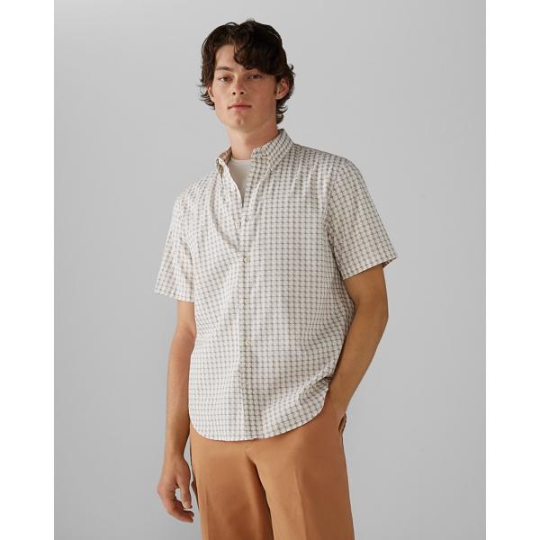 Club Monaco Short Sleeve Crisscross Shirt