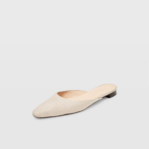 Club Monaco Color White Zaydie Linen Mule