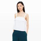 Club Monaco Color White Bridre Side-tie Tank