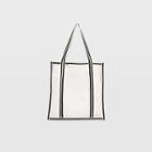 Club Monaco White Mesh Beach Bag