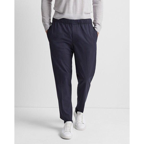 Club Monaco Navy Mu Elasticated Pinstripe Pant