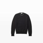 Club Monaco Color Black Double-collar Merino Sweater