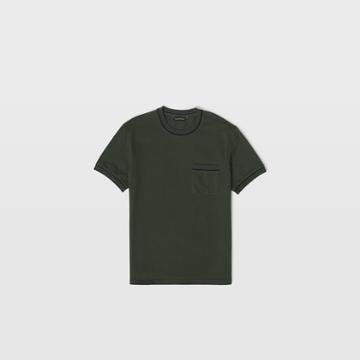 Club Monaco Pine Multi Pique Crewneck