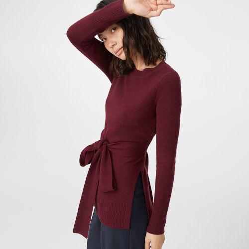 Club Monaco Color Carmine Shoshanya Cashmere Sweater