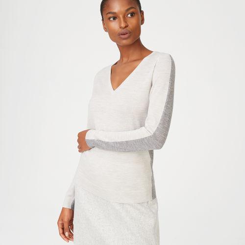 Club Monaco Color Grey Agnes Merino Wool Sweater