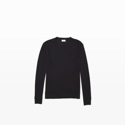 Club Monaco Color Black Textured Crew