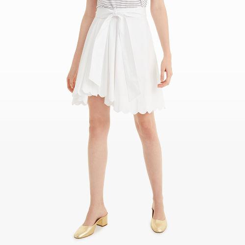 Club Monaco Vidorus Scallop Tie Skirt