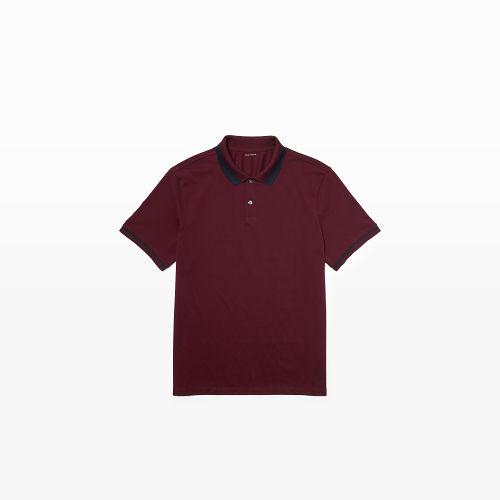 Club Monaco Color Purple Colorblock Trim Polo