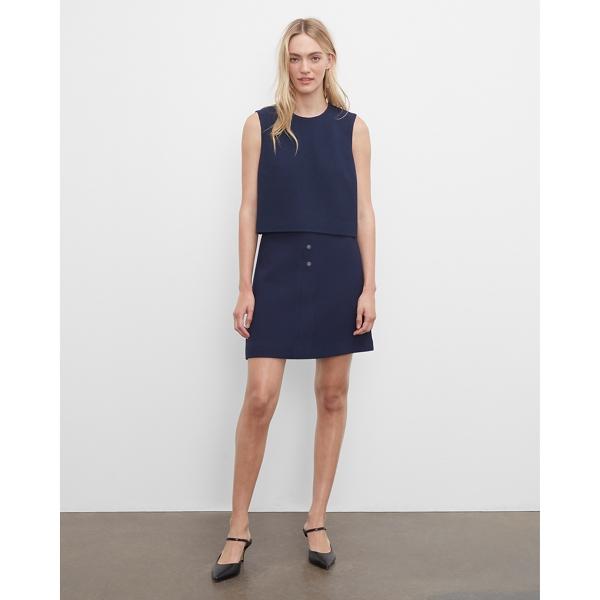Club Monaco Textured Button Mini Skirt