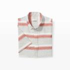Club Monaco Color Grey Short-sleeve Stripe Shirt
