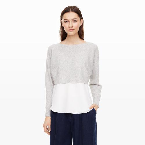 Club Monaco Color Grey Davin Cashmere Sweater In Size L