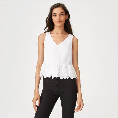 Club Monaco Color White Garisa Top