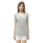 Club Monaco Color Mgh / Mint Stripe Sunny Tee