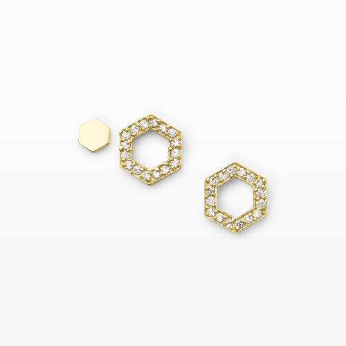 Club Monaco Color Gold Campbell Honey Stud Card