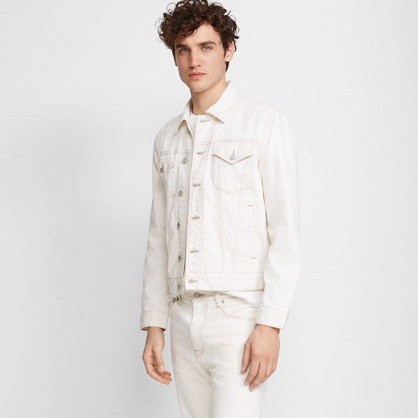 Club Monaco Bone Denim Jacket