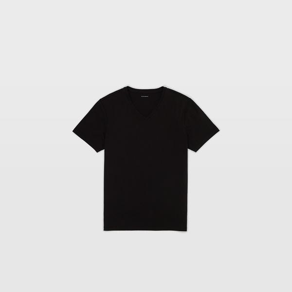 Club Monaco Soot Black Joe V-neck T-shirt