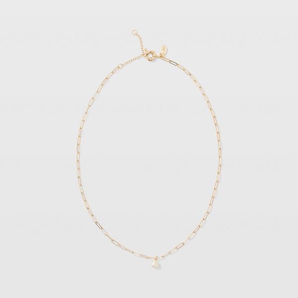 Club Monaco Long Mini Pearl Necklace