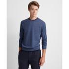 Club Monaco Blue Double Hem Crew