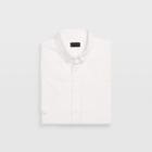 Club Monaco White Slim Short-sleeve Seersucker