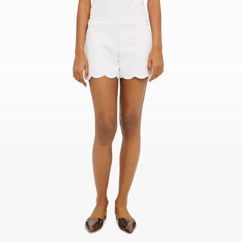 Club Monaco Color White Amber Textured Shorts