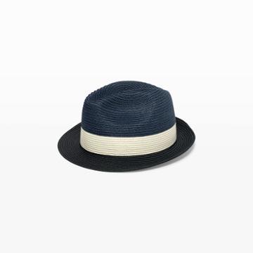 Rb Color Blue Colorblocked Fedora