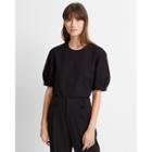 Club Monaco Black Puff Sleeve Top