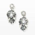 Club Monaco Color Silver Rad Crystal Drop Earrings In Size One Size