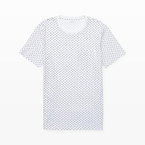 Club Monaco Color White Arrows Tee In Size Xs