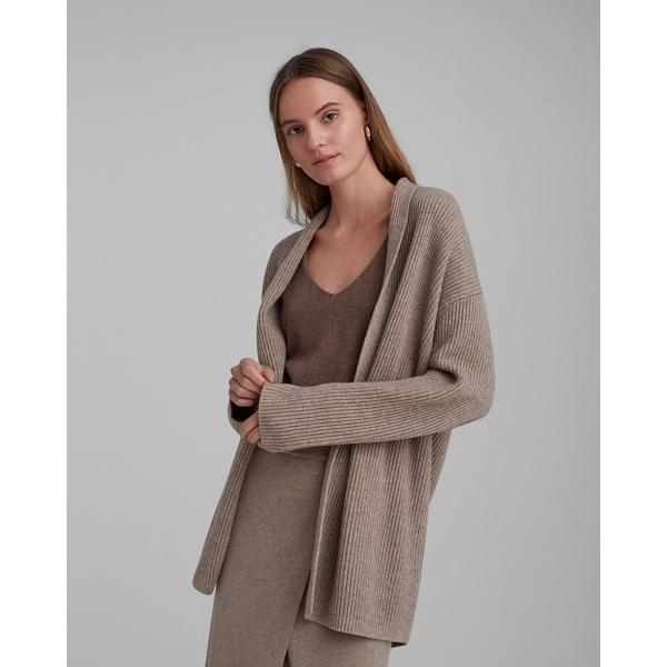 Club Monaco Cashmere Blend Ribbed Midi Cardigan