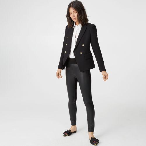 Club Monaco Color Black Tasha Faux Leather Legging