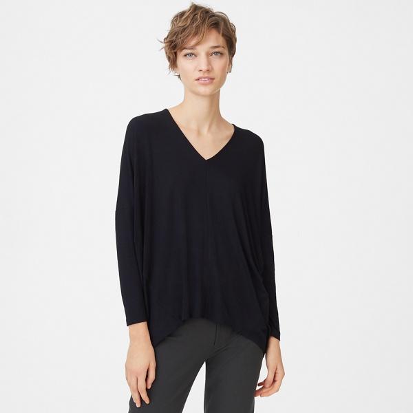 Club Monaco Soot Black Rylena Top