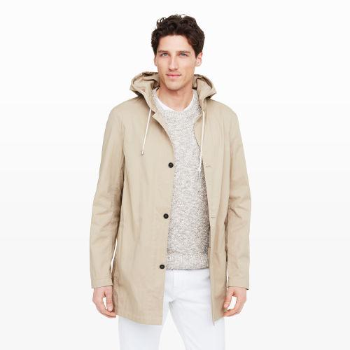 Club Monaco Color Green Button Parka