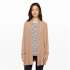 Club Monaco Color Brown Lissy Cashmere Ribbed Wrap In Size Xs/s
