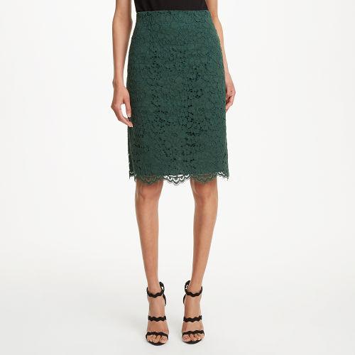 Club Monaco Color Green Chutney Katsuen Lace Skirt