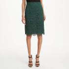 Club Monaco Color Green Chutney Katsuen Lace Skirt