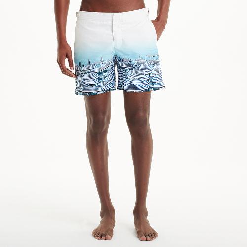 Club Monaco Color Blue Orlebar Brown Photo Print Swim