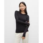 Club Monaco Signature Slub Rib Long-sleeve Shirt