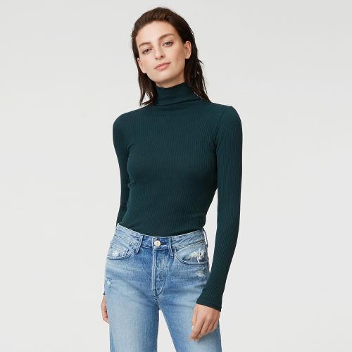 Club Monaco Julie Ribbed Turtleneck