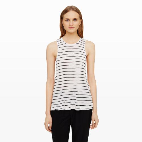 Club Monaco Color Blue Bria Striped Tank