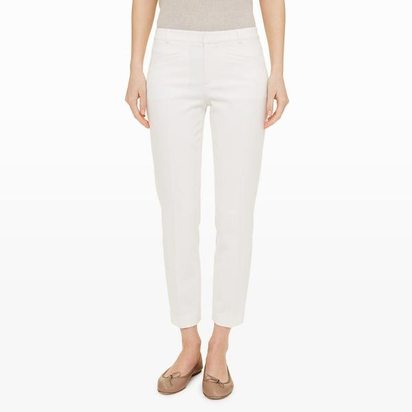 Club Monaco Ivory Ali Textured Crop Pant
