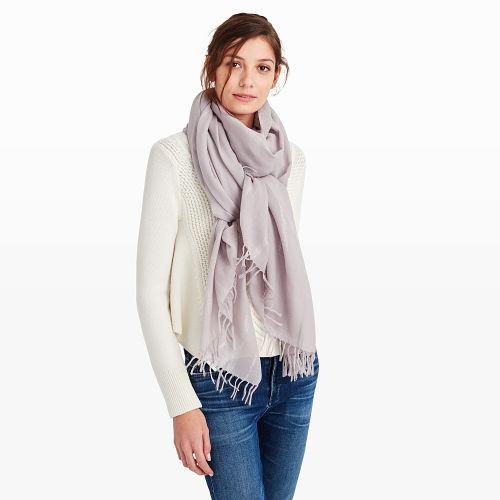 Club Monaco Color Hungarian Lavender Florem Lurex Stripe Scarf