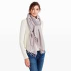 Club Monaco Color Hungarian Lavender Florem Lurex Stripe Scarf