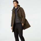 Club Monaco Color Green Hooded Tech Mac Coat