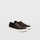 Club Monaco Black Wings + Horns Nubuck Slip-on