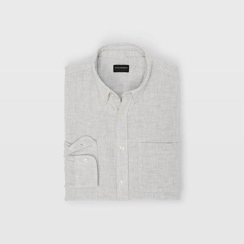 Club Monaco Color Green Slim Solid Double-face Shirt