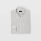 Club Monaco Color Green Slim Solid Double-face Shirt