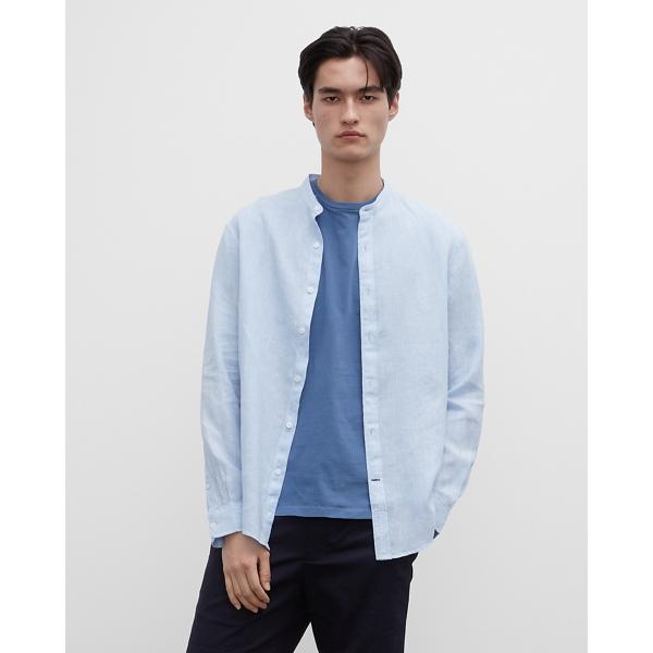 Club Monaco Band End-on-end Linen Shirt
