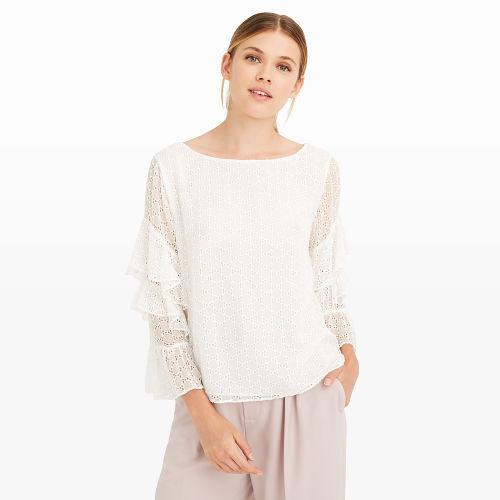 Club Monaco Color White Absen Top