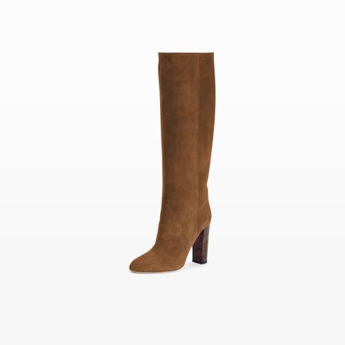 Club Monaco Color Chesnut Wendee Suede Boot