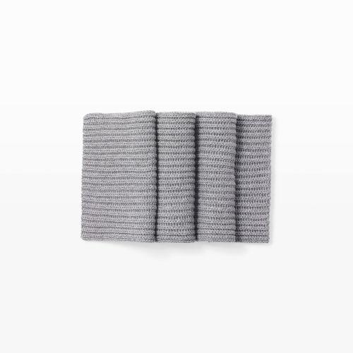 Club Monaco Color Grey Cashmere Ribbed Scarf